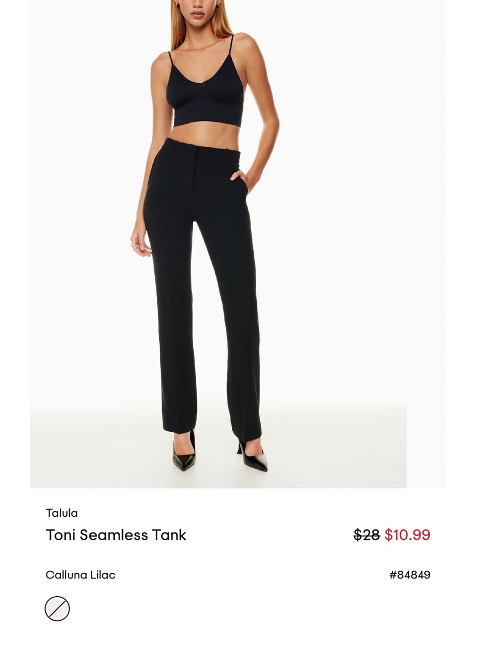Talula Toni White Ribbed V-Neck Bralette